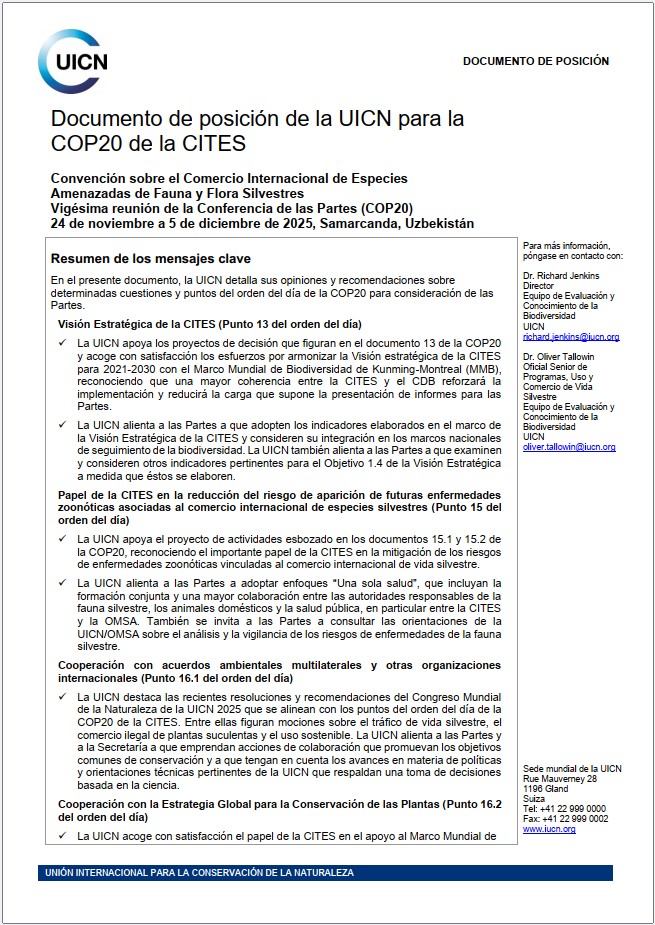 IUCN position paper CITES COP20 cover thumbnail_SP