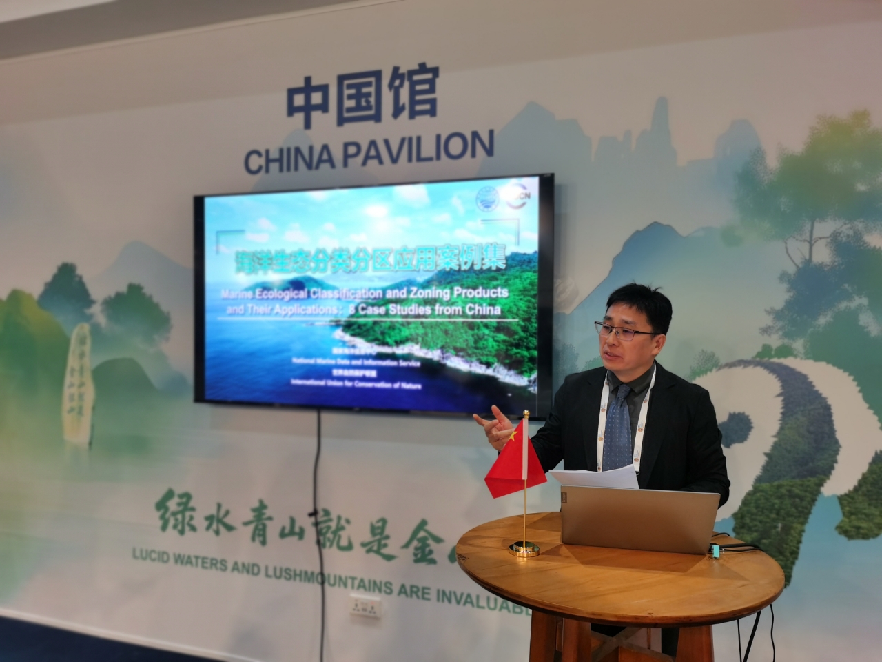 An expert is making a presentation.