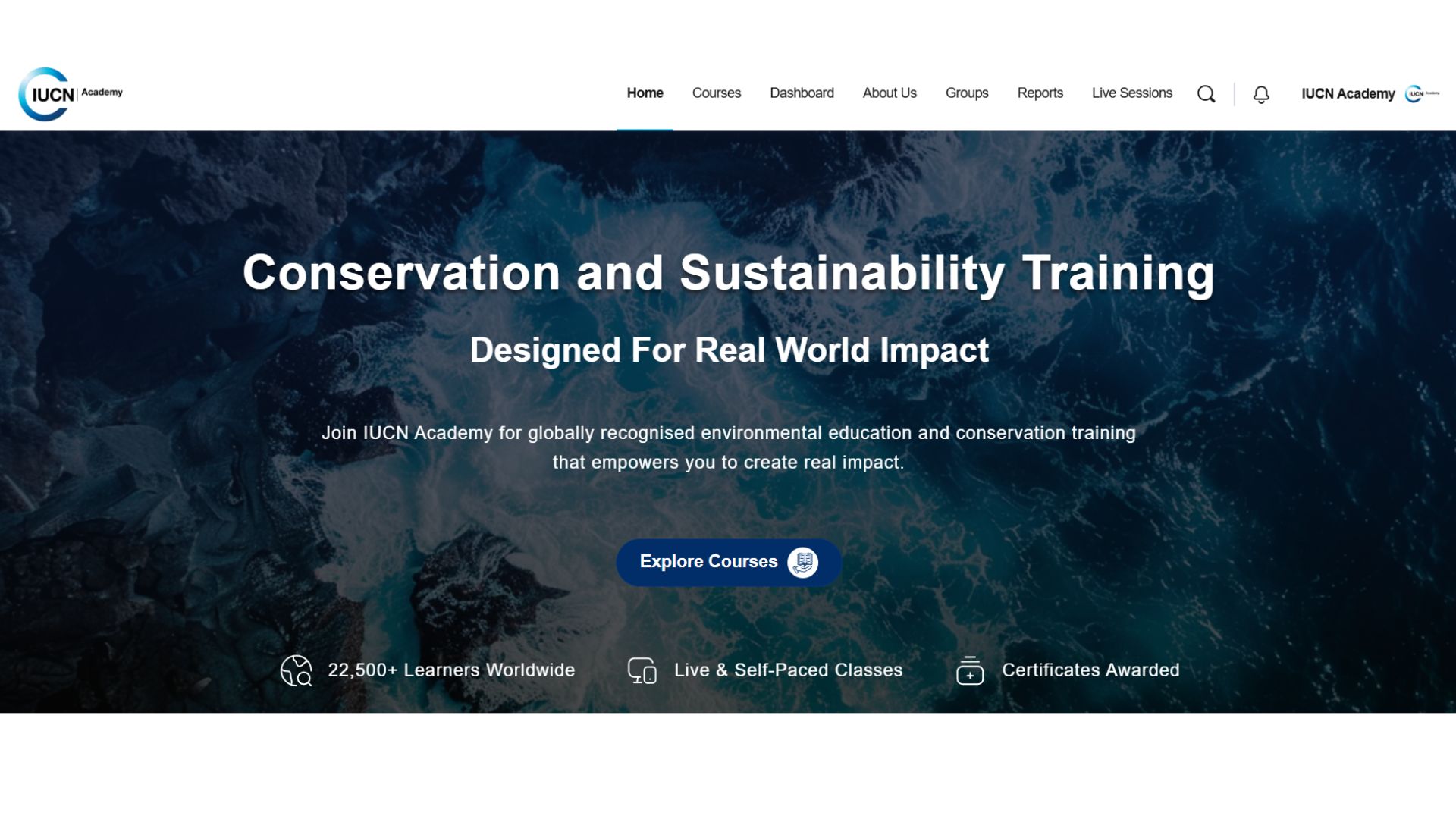 The IUCN Academy website has been revamped recently to make it more user-friendly for learners