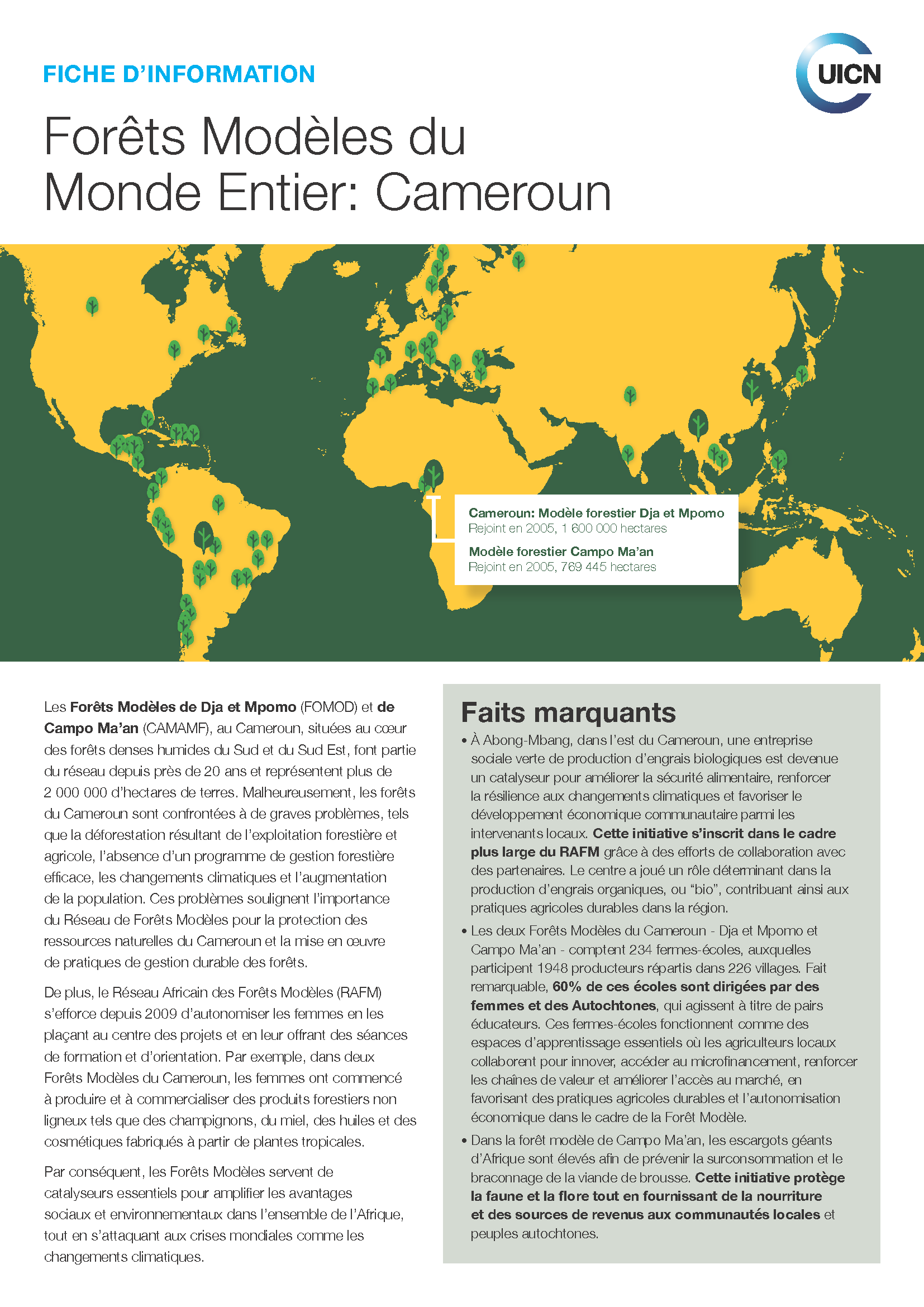 Forêts Modèles du Monde Entier: Cameroun